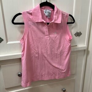 Lilly Pulitzer sleeveless pink polo excellent condition size S